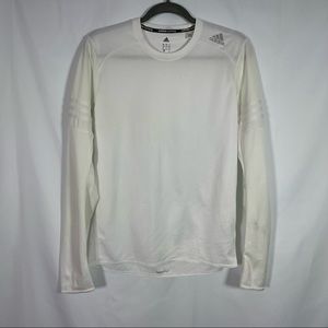 Adidas Running, Long Sleeve Shirt, Size Small. Sleeves are Glow in the dark.
